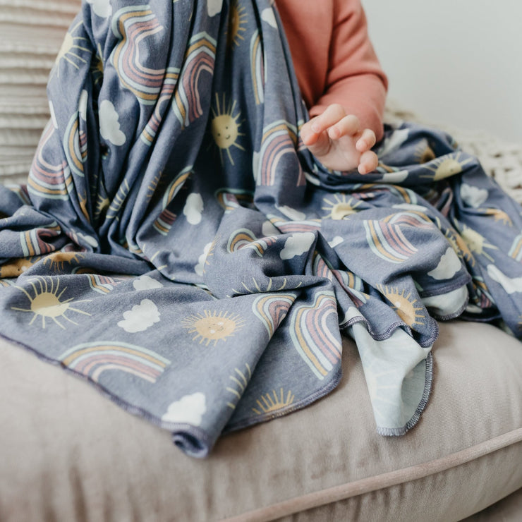 Copper Pearl Knit Swaddle Blanket | Hope