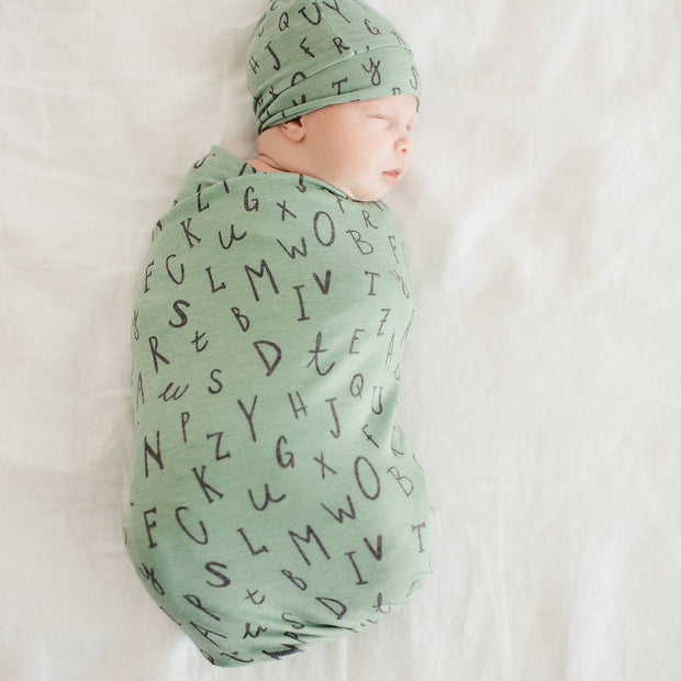 Copper Pearl Knit Swaddle Blanket | Poe