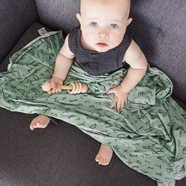 Copper Pearl Knit Swaddle Blanket | Poe