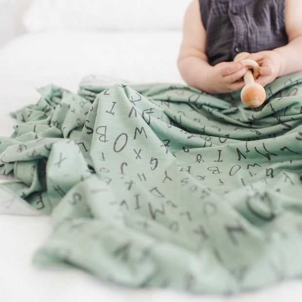 Copper Pearl Knit Swaddle Blanket | Poe