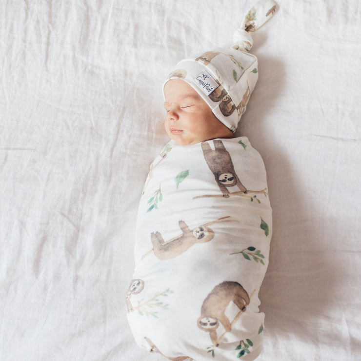 Copper Pearl Top Knot Hat | Noah