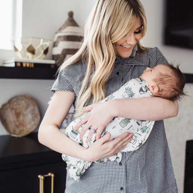 Copper Pearl Knit Swaddle Blanket | Shiloh