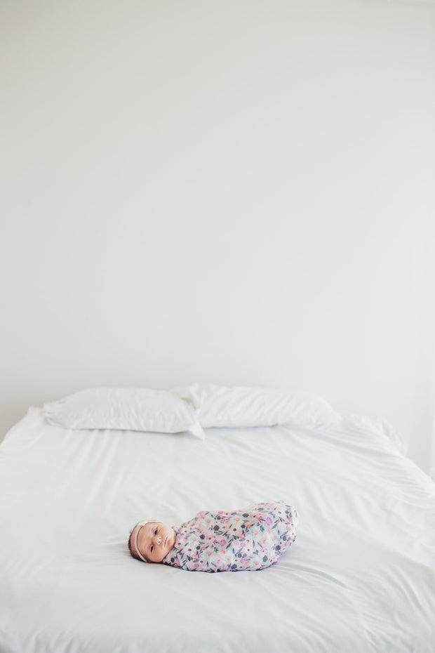 Copper Pearl Knit Swaddle Blanket | Morgan