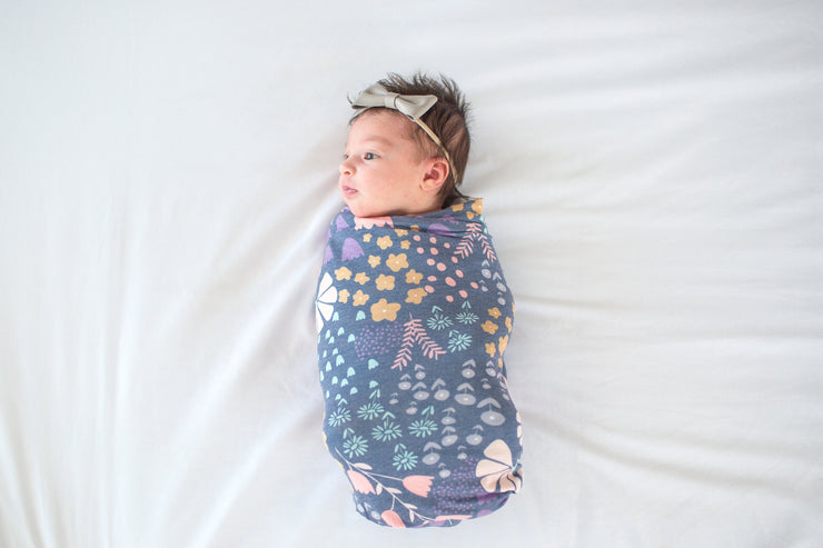 Copper Pearl Knit Swaddle Blanket | Meadow