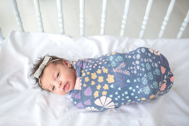 Copper Pearl Knit Swaddle Blanket | Meadow