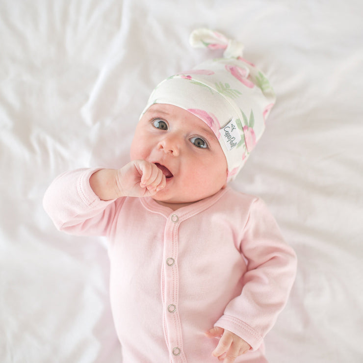 Copper Pearl Top Knot Hat | Grace