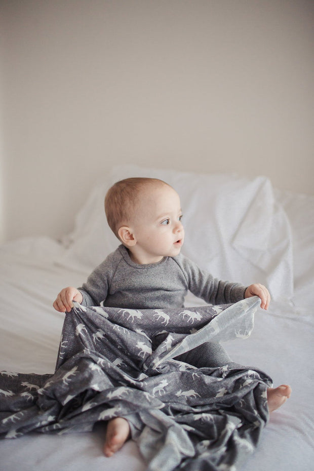 Copper Pearl Knit Swaddle Blanket | Scout