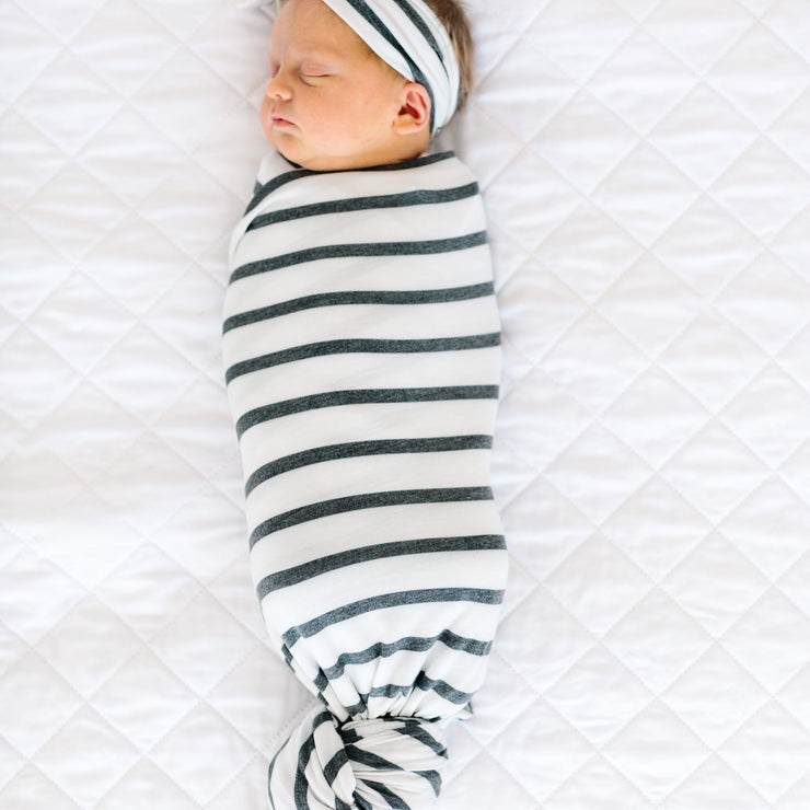 Copper Pearl Knit Swaddle Blanket | City