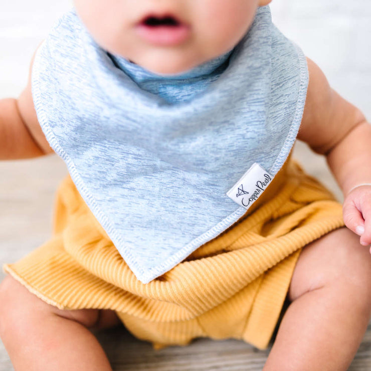 Copper Pearl Baby Bandana Bibs | Lennon