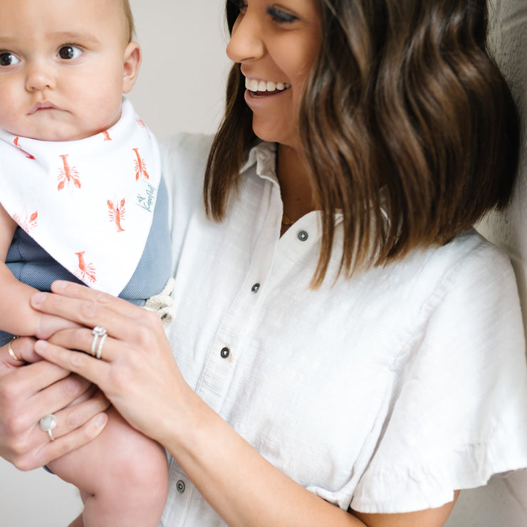 Copper Pearl Baby Bandana Bibs | Nautical