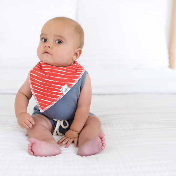 Copper Pearl Baby Bandana Bibs | Nautical