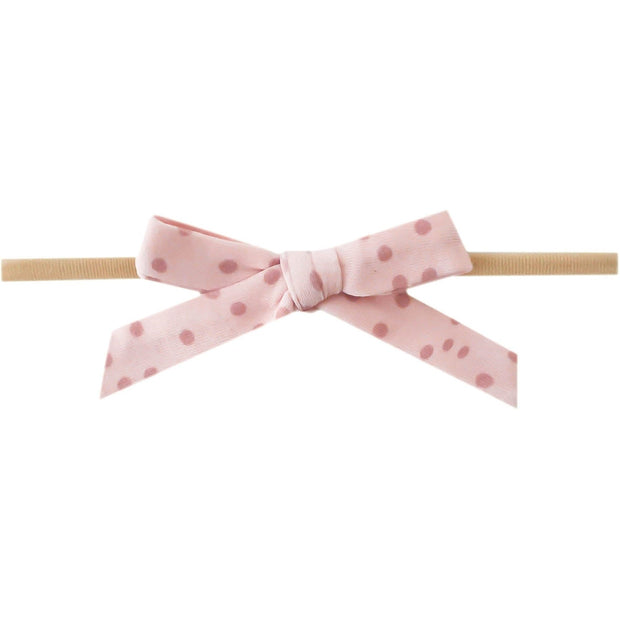 Copper Pearl Ribbon Nylon Bow | Dottie