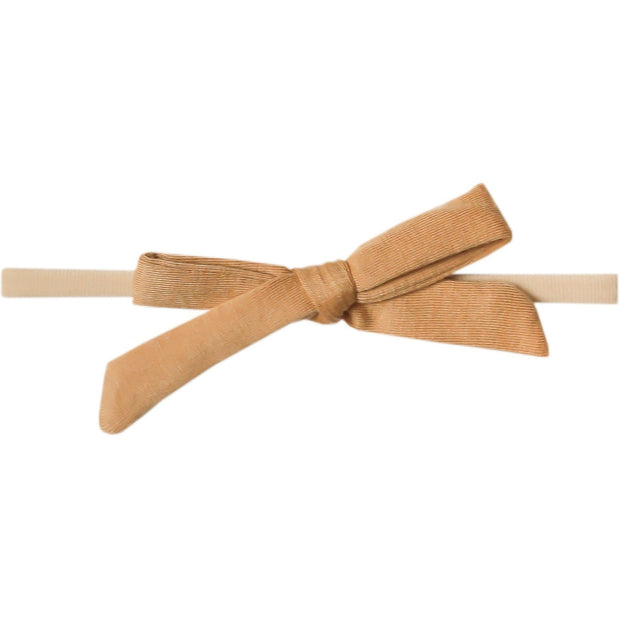 Copper Pearl Ribbon Nylon Bow | Dune