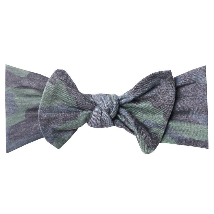 Copper Pearl Knit Headband Bow | Hunter