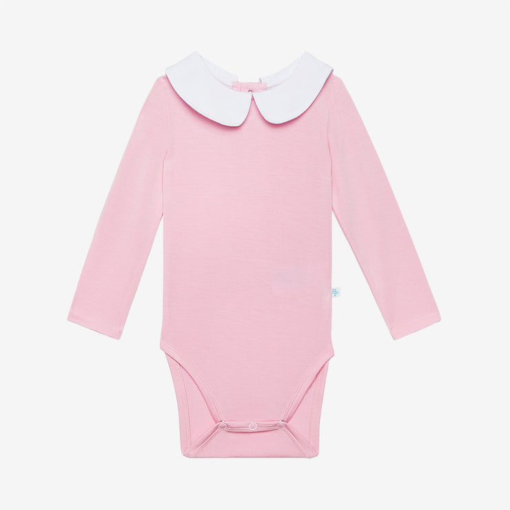 Posh Peanut Long Sleeve Peterpan Collar Bodysuit & Skirted Legging | Fawn