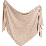 Copper Pearl Knit Swaddle Blanket | Sandy