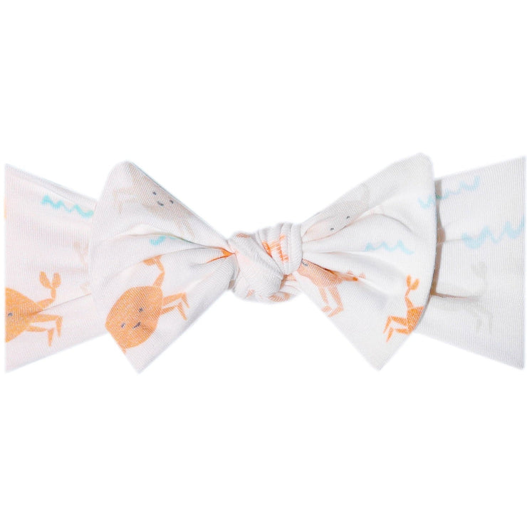 Copper Pearl Knit Headband Bow | Tide