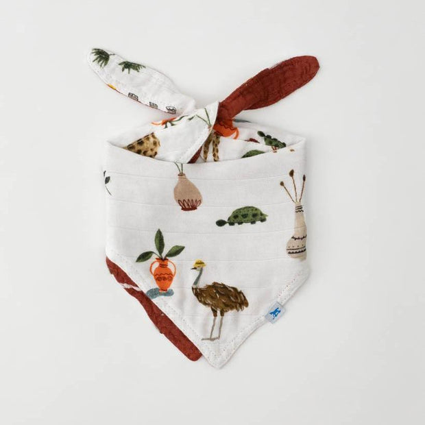 Little Unicorn Deluxe Muslin Reversible Bandana Bib | Safari Social