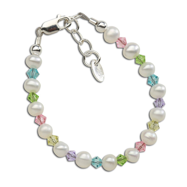 Daniela - Sterling Silver Multi Pearl Baby & Kids Bracelet