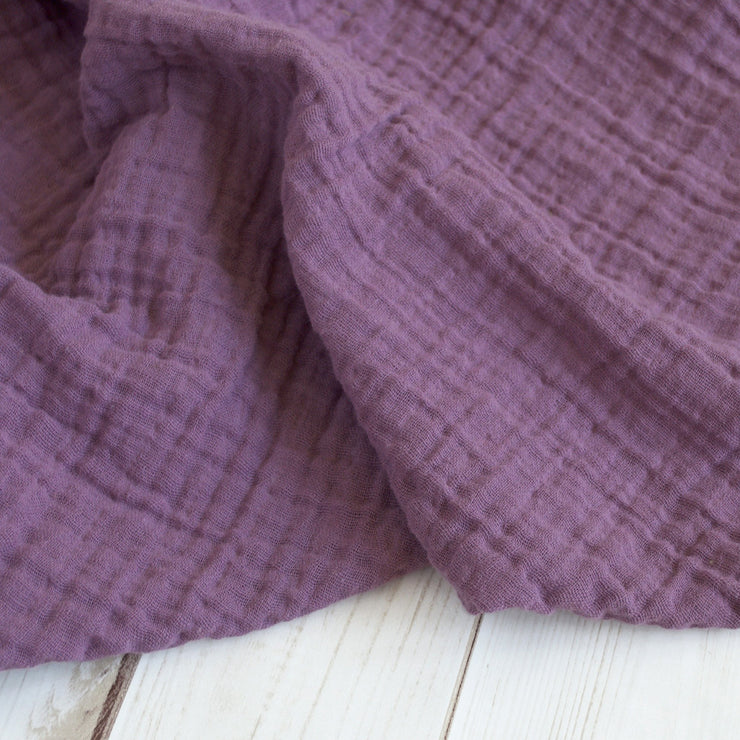 Sugar + Maple Classic Muslin Swaddle - Dusty Violet