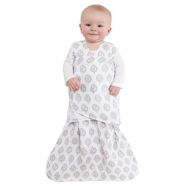 HALO SleepSack Swaddle Muslin Grey Tree Leaf