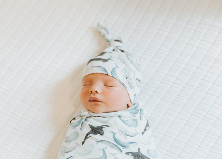 Copper Pearl Knit Swaddle Blanket | Kai