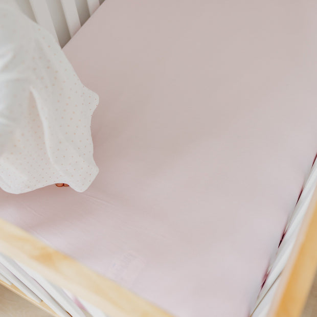 Copper Pearl Premium Knit Fitted Crib Sheet | Blossom