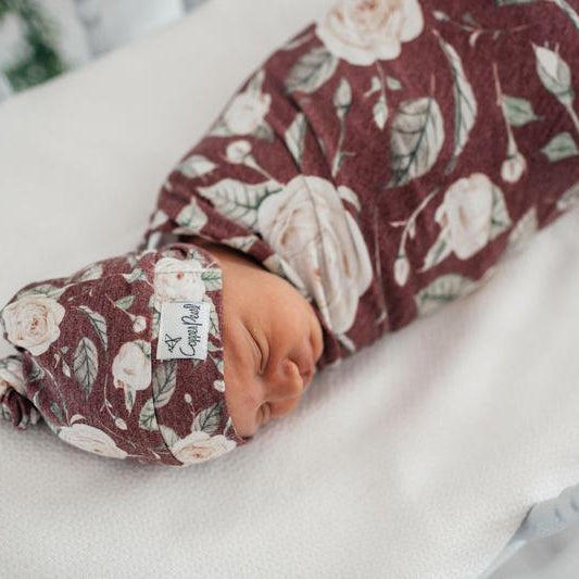 Copper Pearl Top Knot Hat | Scarlet